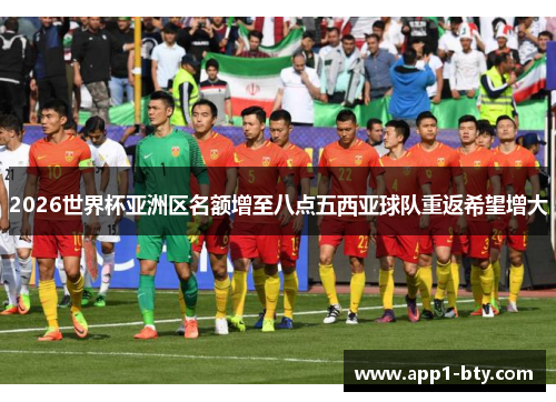 2026世界杯亚洲区名额增至八点五西亚球队重返希望增大